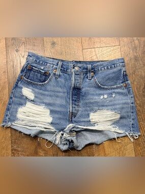 Levi’s Distressed Denim Shorts